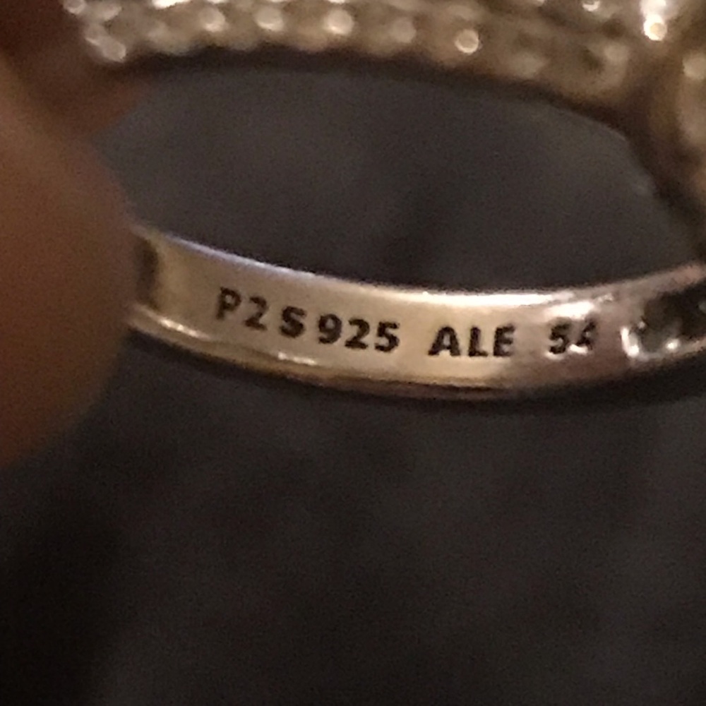 Pandora Silver Knot Ring ps925 ALE sz 54 / sz7 - Picture 3 of 8